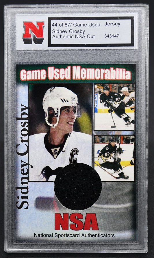 NSA Game Used Memorabilia Sidney Crosby 44/87 Jersey