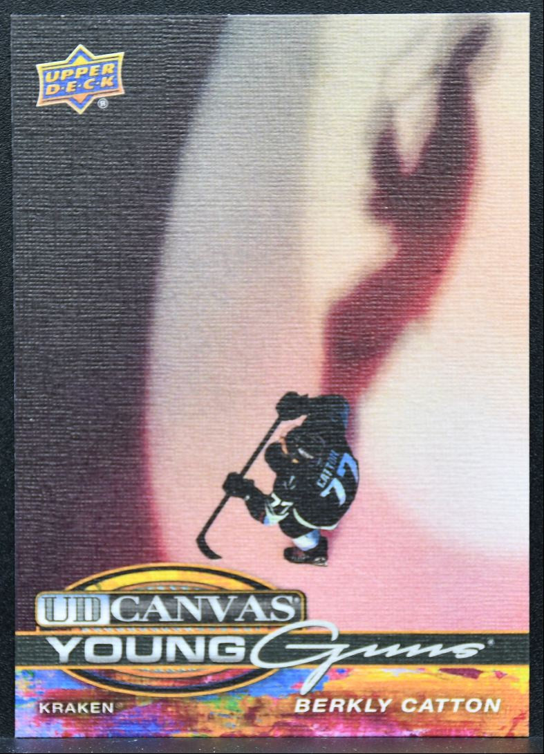 2025-26 UD Extended Series UD Canvas Young Guns Berkly Catton RC 8945
