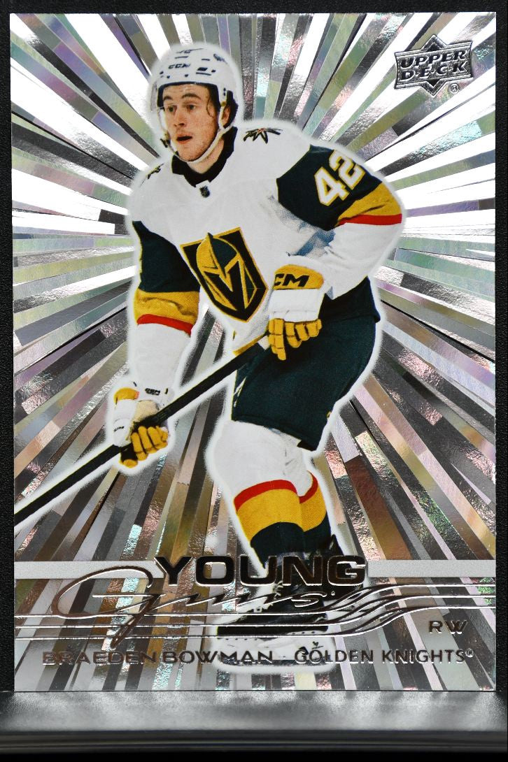 2025-26 UD Extended Series Young Guns Outburst Braeden Bowman RC 3147