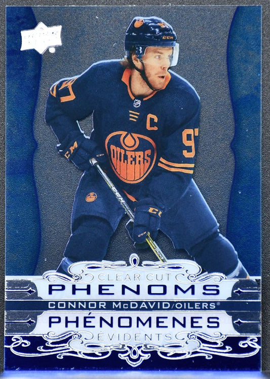 2020-21 UD Tim Hortons Clear Cut Phenoms Connor McDavid CC-1 Edmonton Oilers 4947