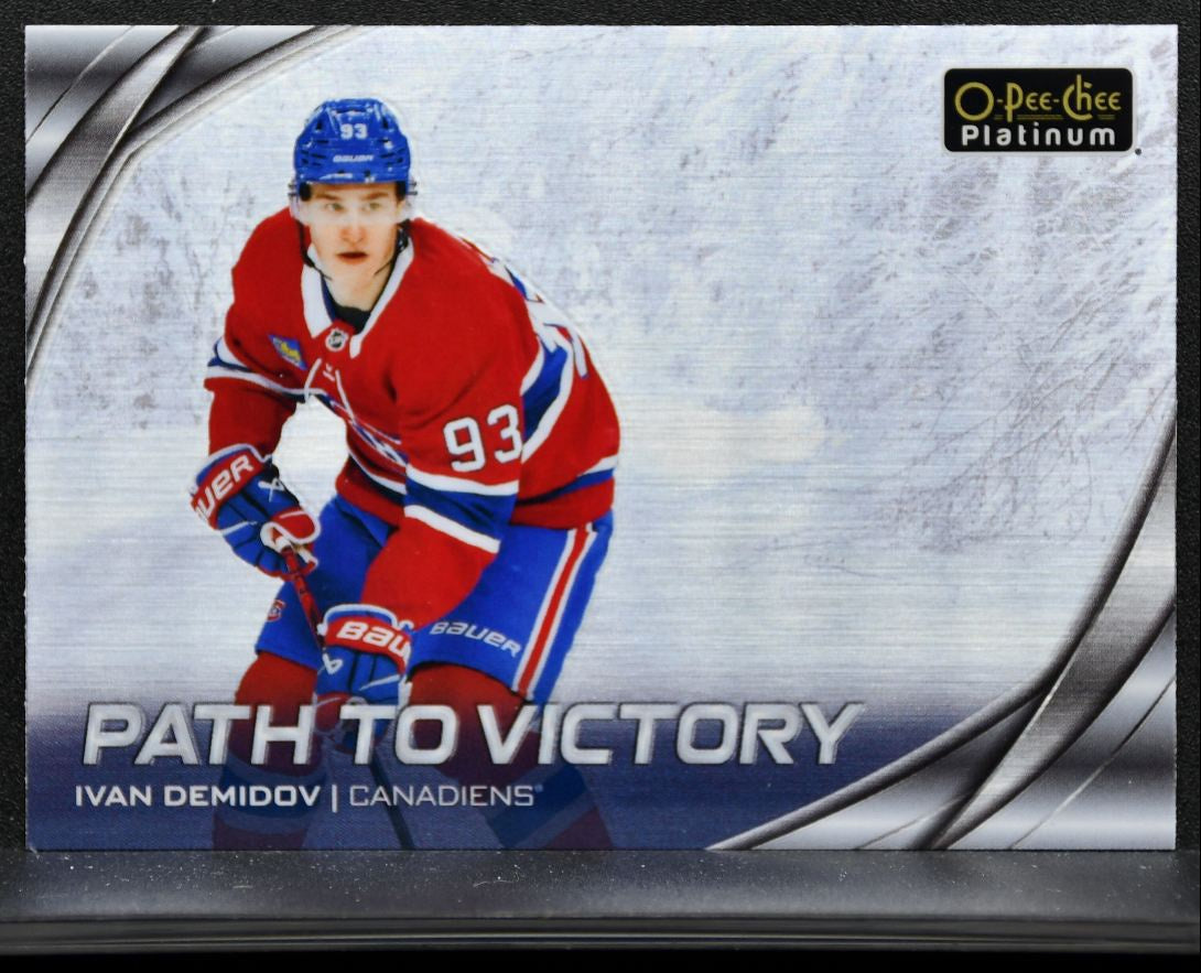 2025-26 O-Pee-Chee Path to Victory Ivan Demidov PV-21 Montreal Canadiens RC 9393