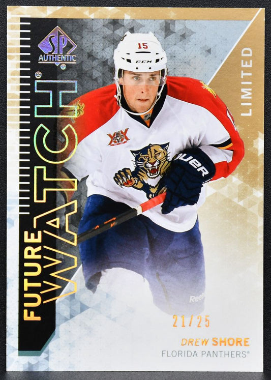 2013-14 SP Authentic Future Watch Limited Drew Shore 209 Panthers RC 21/25 5272