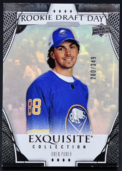 2022-23 UD Exquisite Collection Rookie Draft Day Owen Power RDD-OP RC 280/349