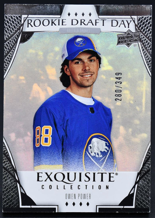 2022-23 UD Exquisite Collection Rookie Draft Day Owen Power RDD-OP RC 280/349