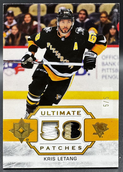 2021-22 Ultimate Collection Patches Kristopher Letang /5 Patch