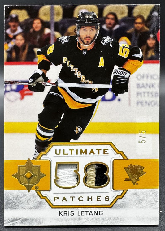 2021-22 Ultimate Collection Patches Kristopher Letang /5 Patch