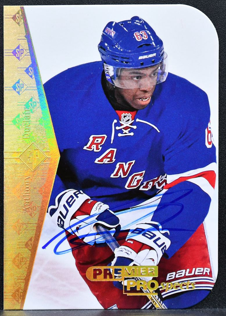 2014-15 SP Authentic Premier Prospects Auto Anthony Duclair Rangers RC Auto 1915