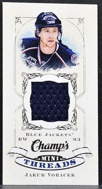 2008-09 Upper Deck Champ's Mini Threads Jakub Voracek 350 Jackets Jersey 6601