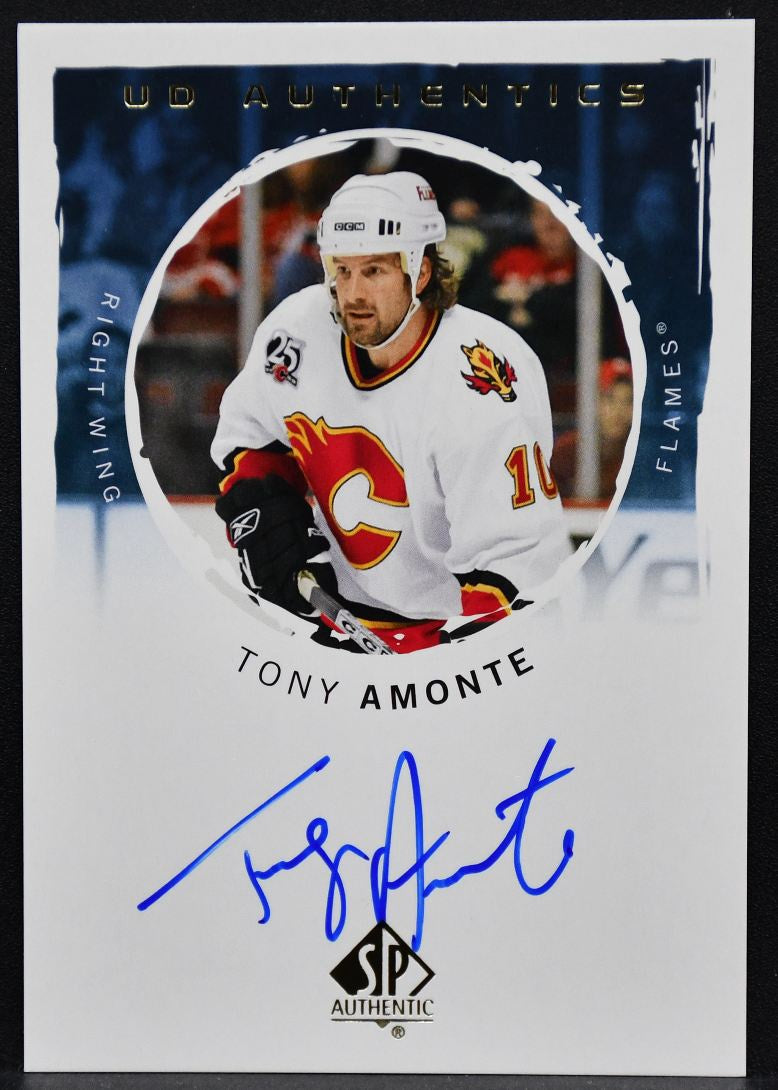 2024-25 SP Authentic UD Authentics Auto Tony Amonte UDA-TA Calgary Flames Auto 5372