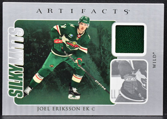2023-24 UD Artifacts Silky Mits Joel Eriksson Ek SM-JE Minnesota Wild Jersey 3309