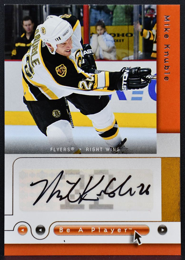 2005-06 Upper Deck Be a Player Signatures Mike Knuble ME Flyers Auto 8683