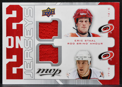 2008-09 UD MVP Two on Twos Staal/Brind'Amour/Lecavalier/St. Louis Jersey 2561