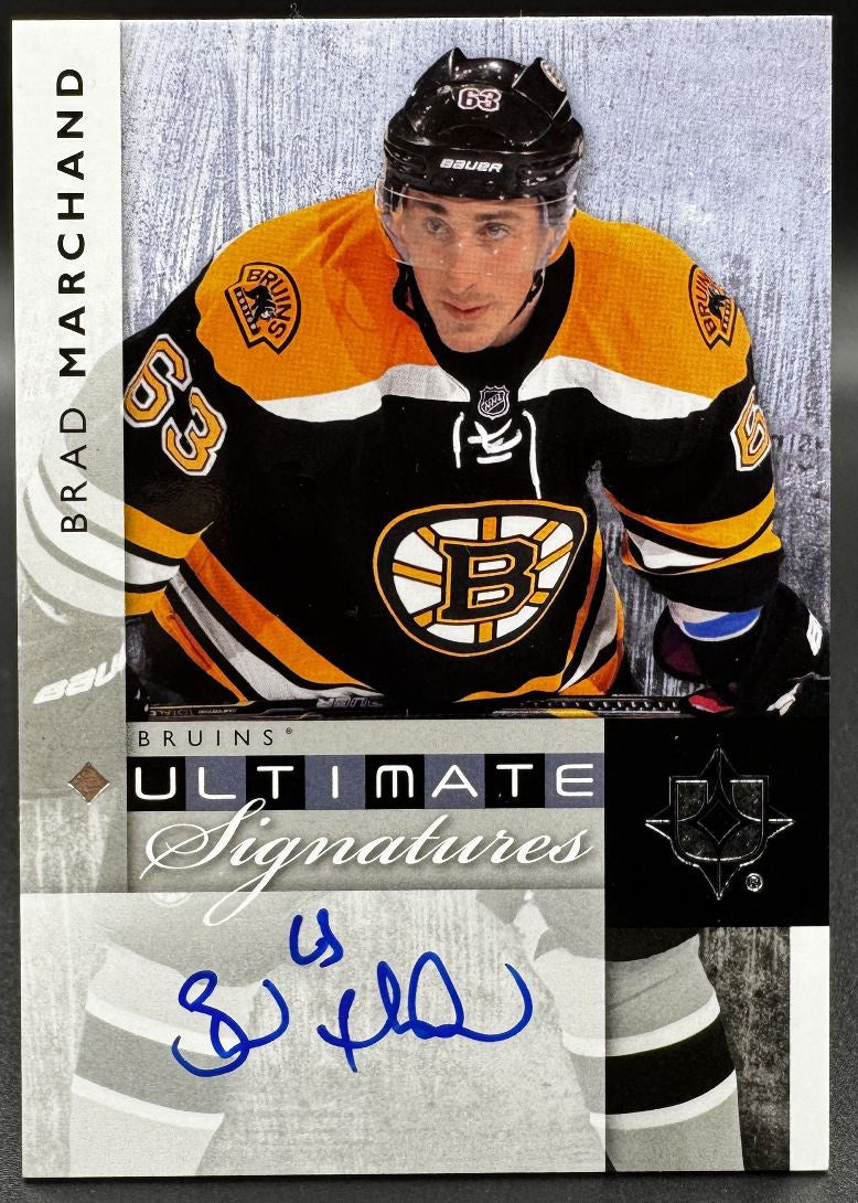2012-13 UD The Cup Ultimate Collection Signatures Brad Marchand Auto