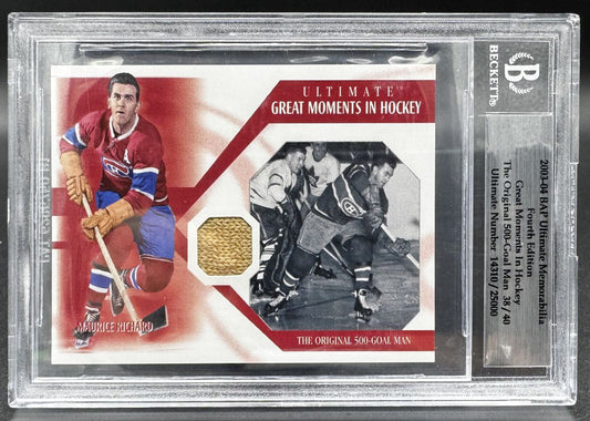 2004-05 In The Game Ultimate Great Moments in Hockey Maurice Richard /40 Jersey
