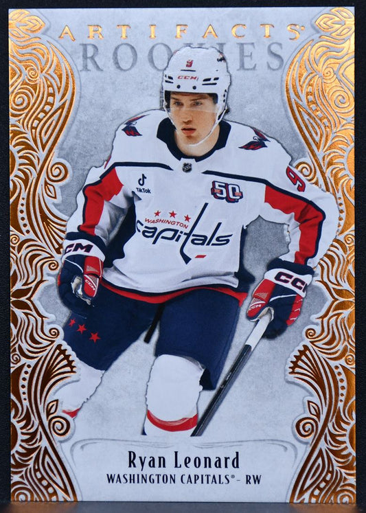 2025-26 UD Artifacts RCs Copper Ryan Leonard 198 Washington Capitals RC 38/75 2760