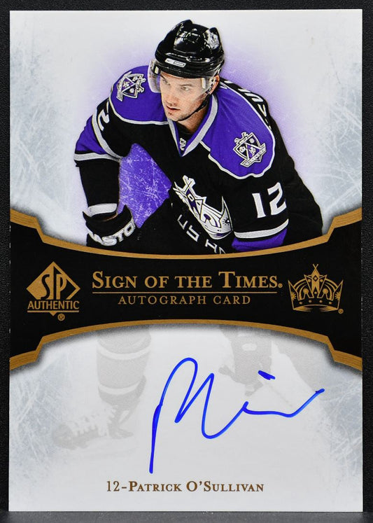 2007-08 Sp Authentic Sign of the Times Patrick O'Sullivan ST-PO Kings Auto 2329