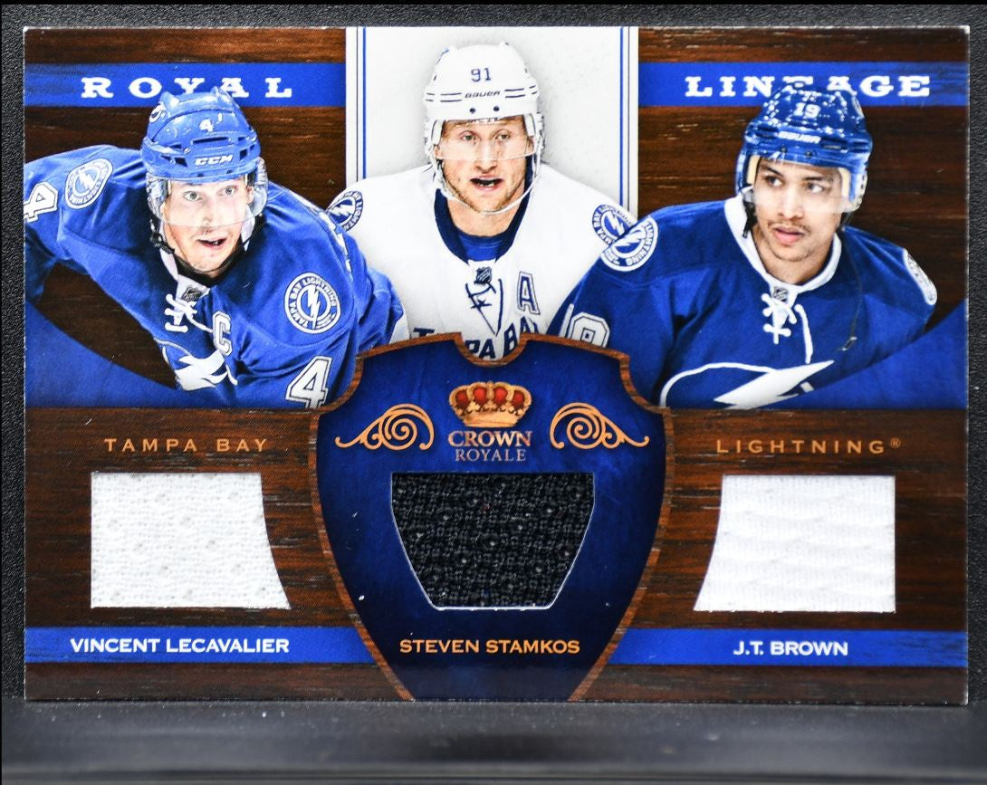 2012-13 Panini RC Anthology Crown Royale Lecavalier/Stamkos/Brown Jersey 1014