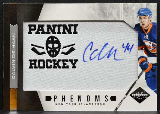 2011-12 Panini Limited Phenoms Silver Hockey de Haan RC Auto 02/50 Patch 2110