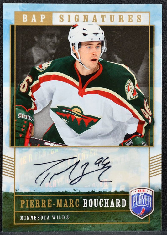 2006-07 Upper Deck Be A Player Signatures Pierre-Marc Bouchard PB Wild Auto 8889