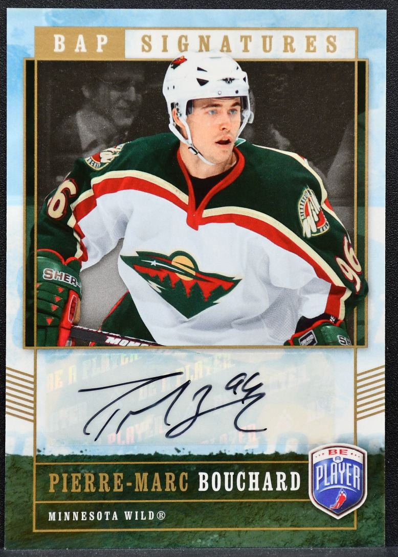 2006-07 Upper Deck Be A Player Signatures Pierre-Marc Bouchard PB Wild Auto 8889