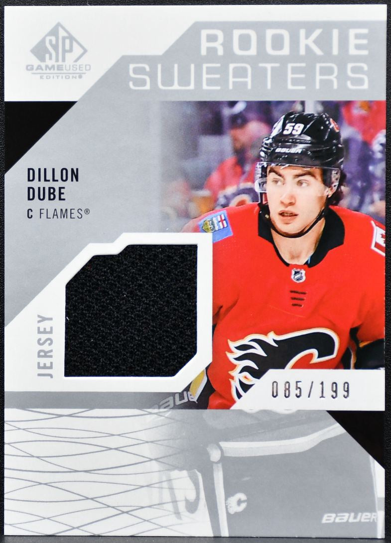 2018-19 SP Game Used Rookie Sweaters Dillon Dube RS-DD RC /199 Jersey 1151