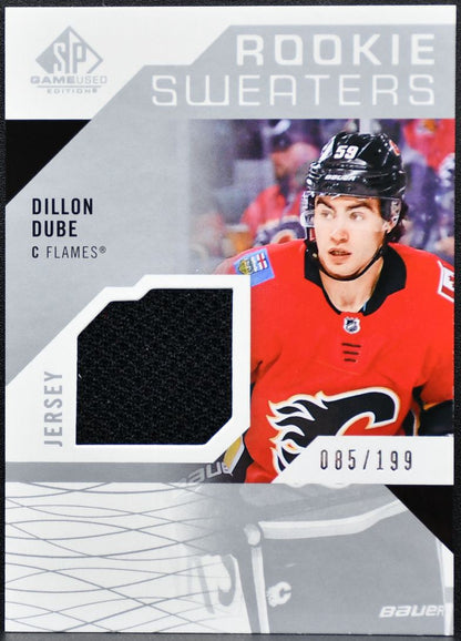 2018-19 SP Game Used Rookie Sweaters Dillon Dube RS-DD RC /199 Jersey 1151