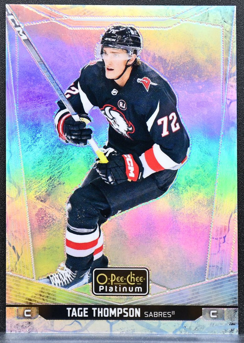 2024-25 O-Pee-Chee Platinum Arctic Freeze Tage Thompson 4 Sabres 25/99 9171