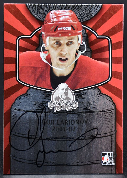 2012-13 Dans le jeu Lord Stanley's Mug Igor Larionov A-IL3 Auto
