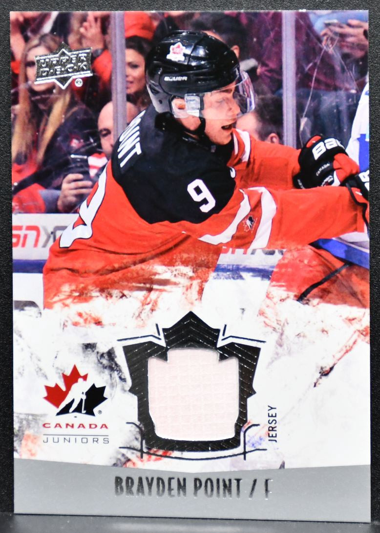 2015-16 Upper Deck Team Canada Juniors Brayden Point 111 Canada Jersey 4552
