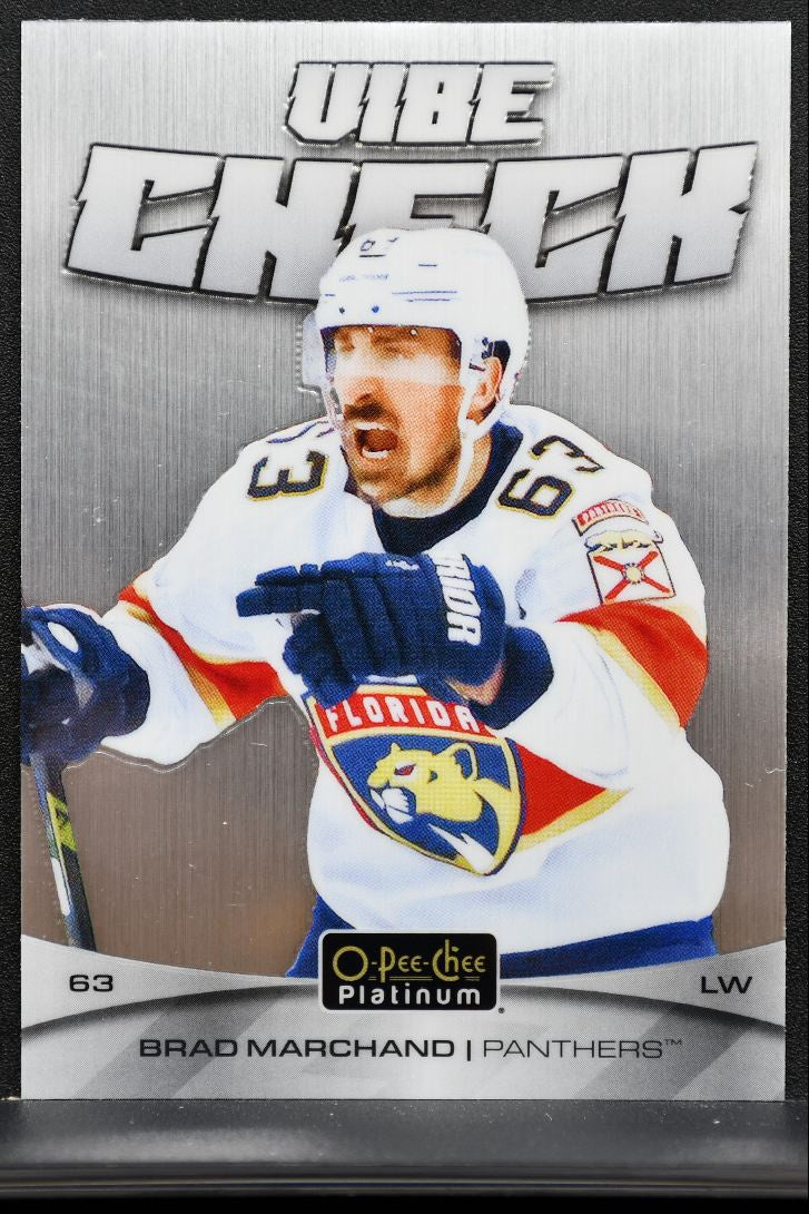 2025-26 O-Pee-Chee Platinum Vibe Check Brad Marchand VC-1 Florida Panthers 3871