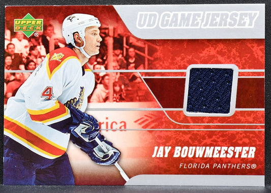 2006-07 UD Series 1 UD Game Jersey Jay Bouwmeester J-JB Panthers Jersey 1366