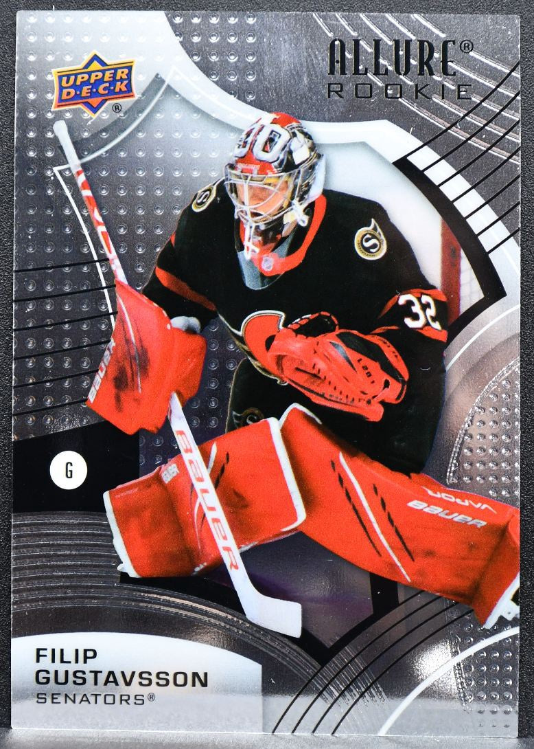 2021-22 UD Allure Rookie Black Rainbow Filip Gustavsson 148 Senators RC 1235