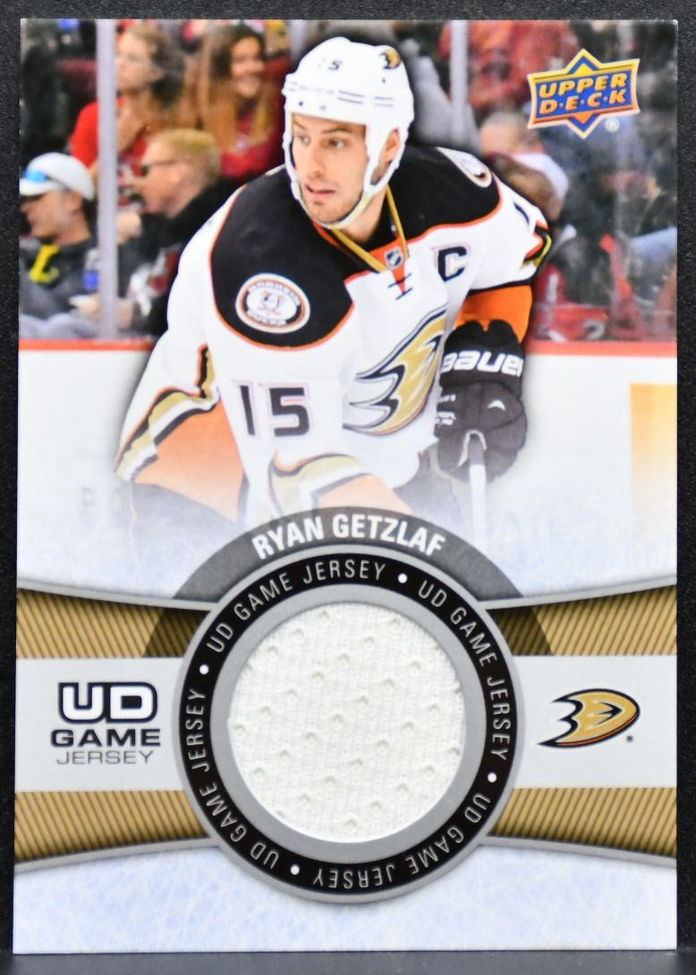 2015-16 UD Series 1 UD Game Jersey Ryan Getzlaf GJ-RG Anaheim Ducks Jersey 4811