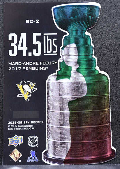 2025-26 SPx 34.5 LBs Marc-Andre Fleury SC-2 Pittsburgh Penguins 0948