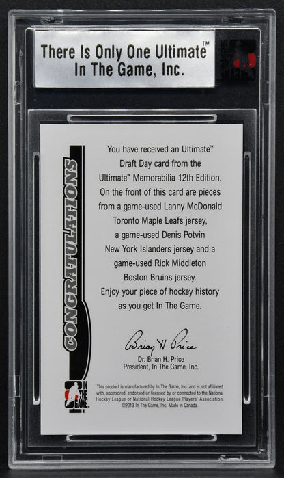 2012-13 In The Game Memorabillia McDonald / Potvin / Middleton Jersey 2224