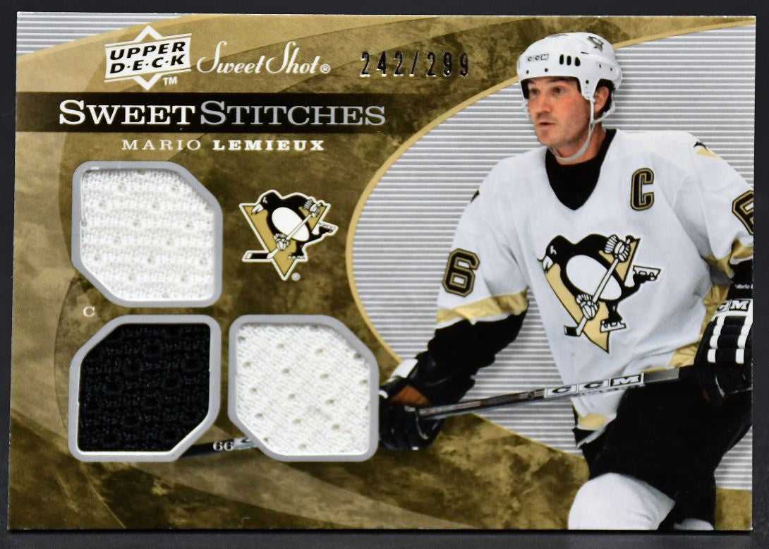 2007-08 UD Sweet Shot Sweet Stitches Mario Lemieux SST-ML 242/299 Jersey