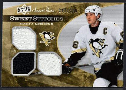 2007-08 UD Sweet Shot Sweet Stitches Mario Lemieux SST-ML 242/299 Jersey