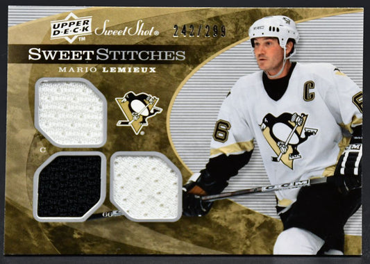 2007-08 UD Sweet Shot Sweet Stitches Mario Lemieux SST-ML 242/299 Jersey