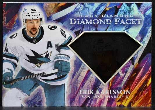 2023-24 Upper Deck Black Diamond Facet Erik Karlsson DF-EK San Jose Sharks 3407