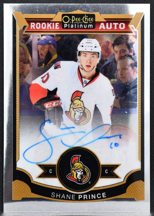 2015-16 O-Pee-Chee Platinum Rookie Autographs Shane Prince 169 RC Auto 3405