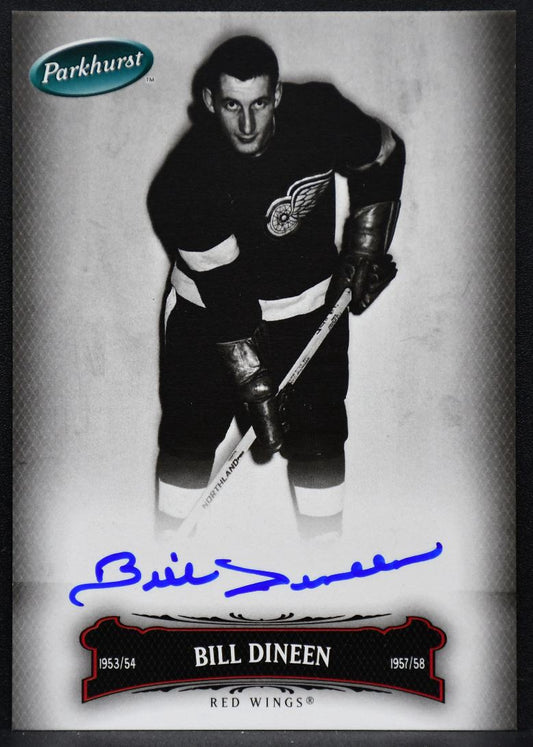2006-07 Parkhurst Autographs Bill Dineen 152 Detroit Red Wings Auto 1036