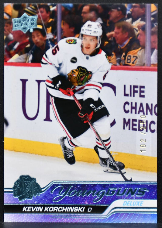 2023-24 UD Series 2 YG Deluxe Kevin Korchinski 486 Chicago Blackhawks RC 182/250 1886