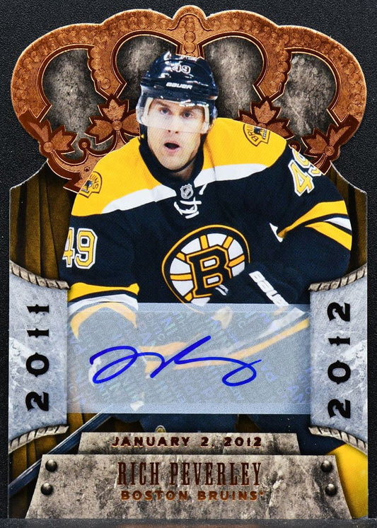 2011-12 Panini Crown Royale Premiere Date Autographs Rich Peverley Auto 0633