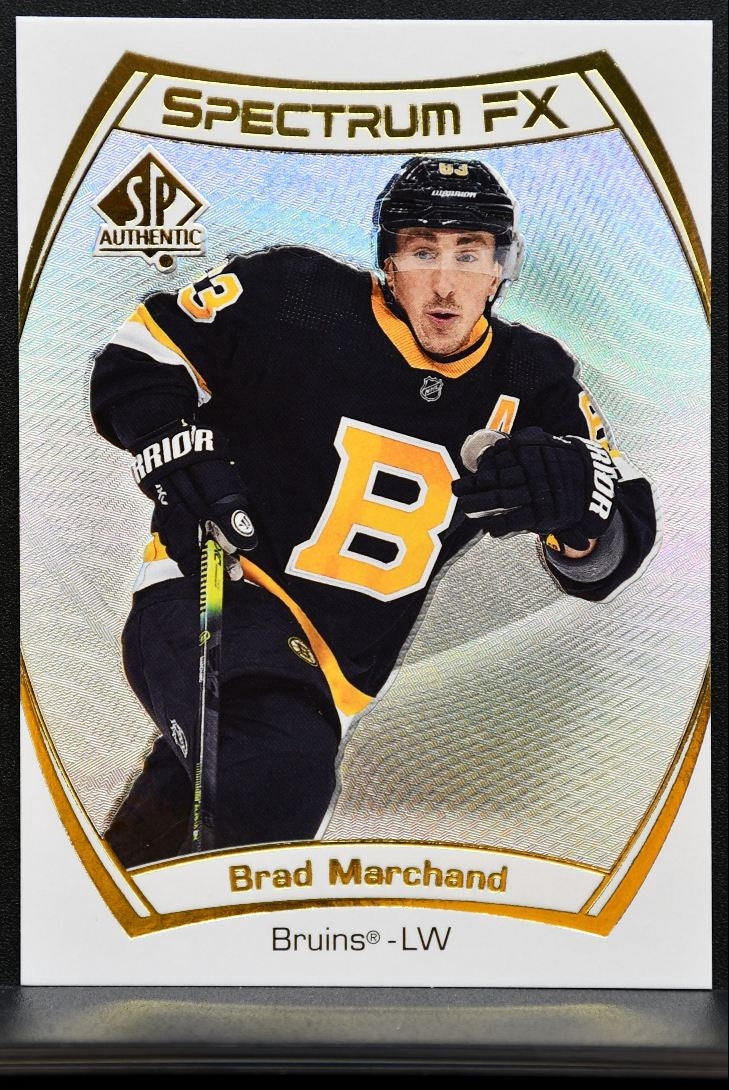2021-22 SP Authentic Spectrum FX Brad Marchand S-6 Boston Bruins 1266