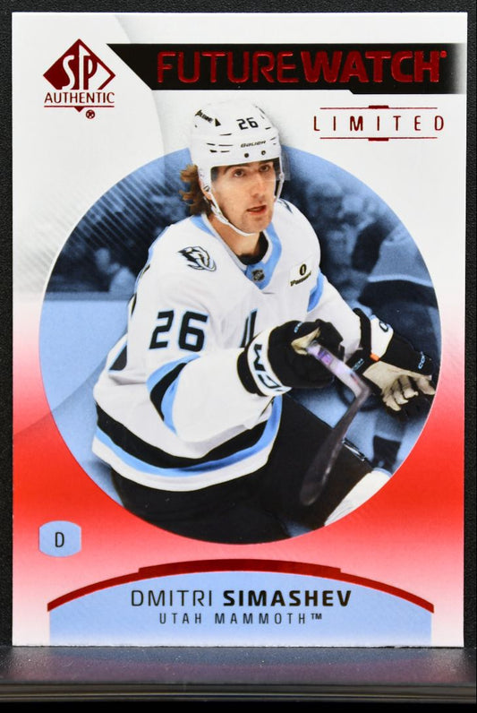 2025-26 SP Authentic Future Watch Limited Red Dmitri Simashev RC 8464