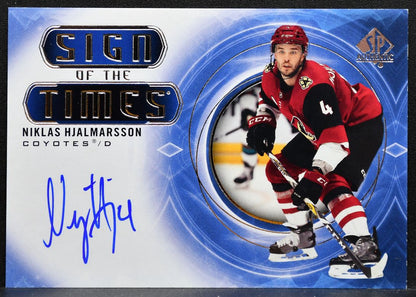 2020-21 SP Authentic Sign of the Times Niklas Hjalmarsson Auto 1872