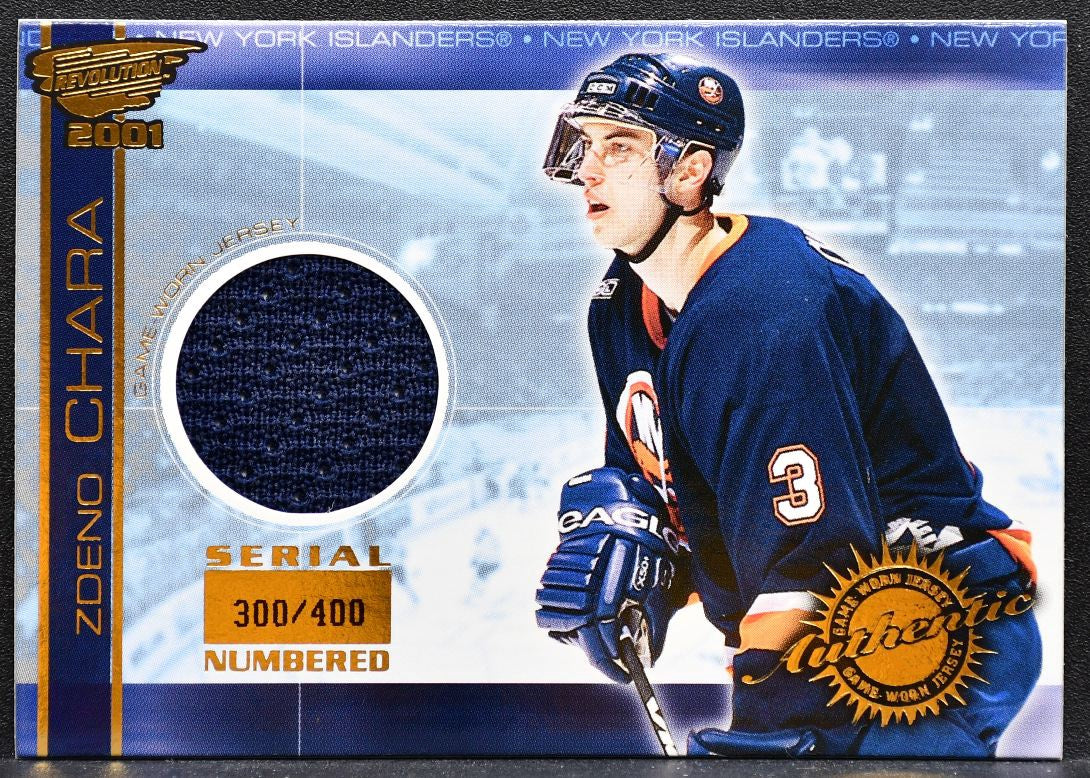 2000-01 Pacific Revolution Game-Worn Jerseys Chara Islanders 300/400 Jersey 5932