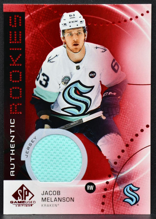 2025-26 SP Game Used Authentic RCs Red Jersey Jacob Melanson A Kraken 1282