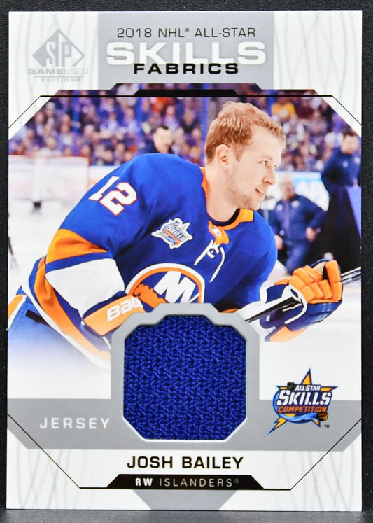 2018-19 SP Game Used 2018 NHL All-Star Skills Fabrics Josh Bailey Jersey 6494