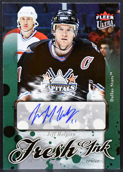2006-07 Fleer Ultra Fresh Ink Jeff Halpern I-JH Dallas Stars Auto 1752